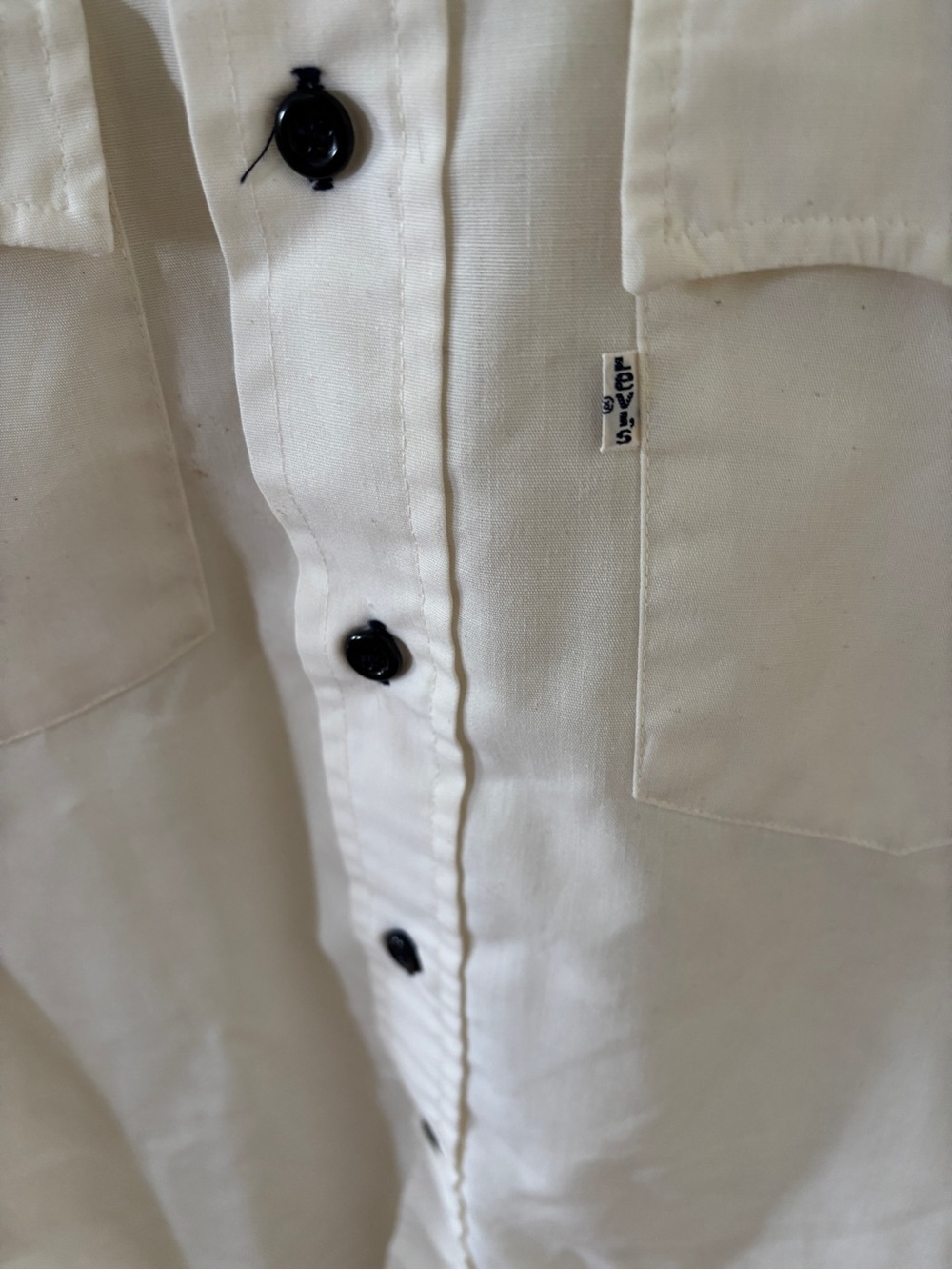 Levi’s 1970s vintage cream Western Shirt Colorful Embroidered Flower & Parrot - Picture 4 of 14